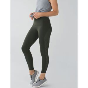 Lululemon Athletica Womens Beyond Boundaries Pant Athletic Leggings Size 8 Green